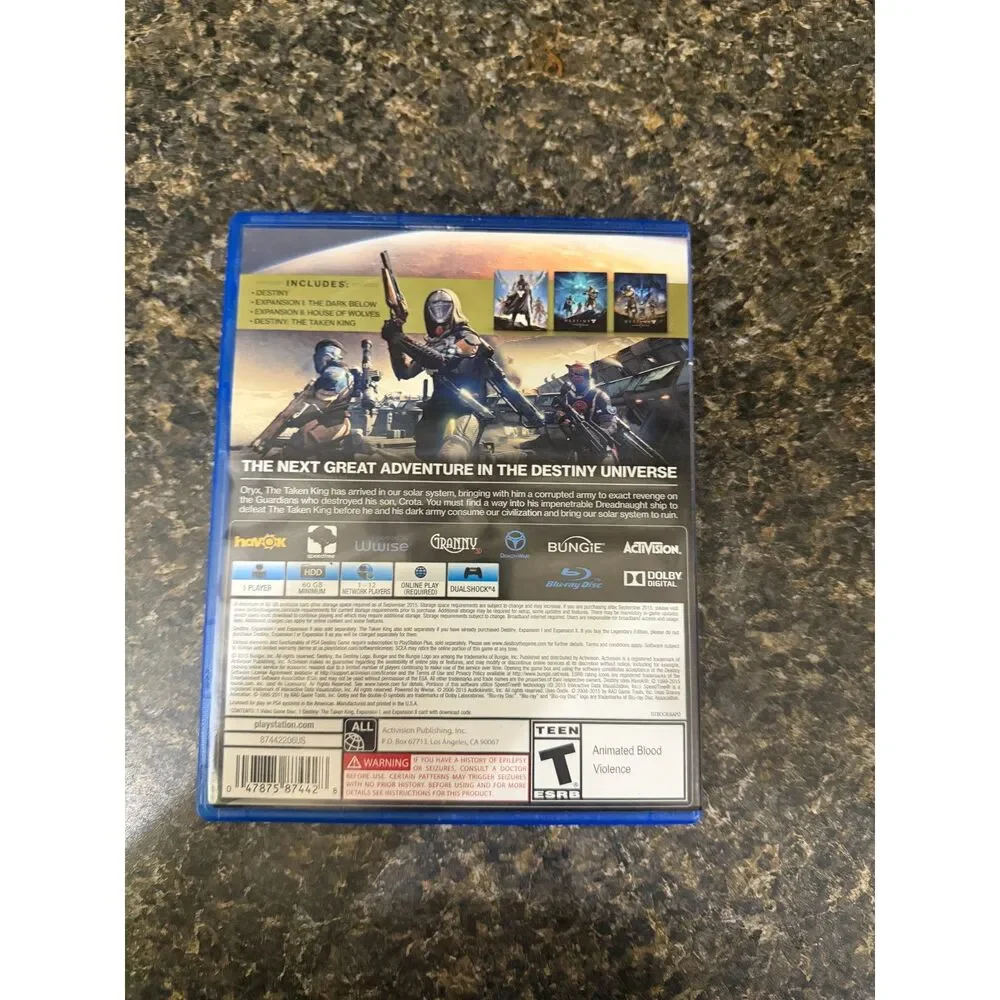 Destiny The Taken King Legendary Edition PS4 Complete CIB